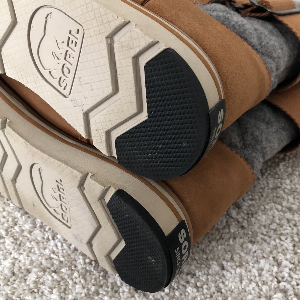 Sorel Tan Quilted Ankle Boots - Picture 8 of 8